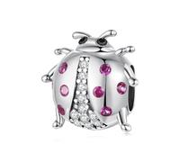 Breloque coccinelle porte-bonheur en argent sterling 925 convient au bracelet pandora, scc3094