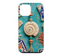 Breloque Coquillage Spirale Océan Talisman Art Coque pour iPhone 12 Mini