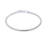 Breloque De Démarrage En Chaîne De Serpent Pour Les Bracelets De Perles Européennes Pour Femmes Ados Argent Sterling 925