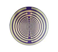 Breloque de grande taille 22 cm Lakhovsky MWO disque oscillateur multi-ondes en cuivre, améliore le design de cryptage couleur violet doré