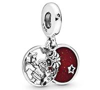 Breloque de Noël en argent 925 compatible avec les bracelets Pandora, Trollbeads, Chamilia, Biagi et beaucoup d'autres bracelets à breloques britanniques.