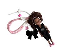 Breloque de porte-clés | Design de fille noire, adorable et tendance - Pendentifs Sac à Main - pour intérieur extérieur voyage école femmes hommes garçons filles ados adultes épouse petite