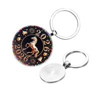 Breloque de sac de cheval - Ornement de collection 2D en de zinc | Pendentif animal de l'année du cheval | Porte-clés de voiture pour adultes, garçons, filles, anniversaire, remise de diplôme