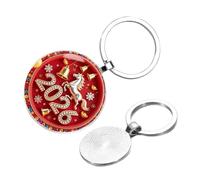 Breloque de sac de cheval - Ornement de collection 2D en de zinc | Pendentif animal de l'année du cheval | Porte-clés de voiture pour adultes, garçons, filles, anniversaire, remise de diplôme