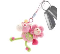 Breloque de sac en peluche en forme de cheval | Décoration de bon augure du Nouvel An chinois 2026 - Breloque en peluche douce | pour la famille, les amis, sac à main, sac à main, voyage, plein