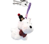 Breloque de sac en peluche pour chiot - Porte-clés pour sac à main, animal | Highland chiot pendentif en peluche de chien de dessin animé, riferimento alla descrizione, Coton PP +