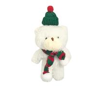 Breloque de sac - Figurine d'ours comme embellissement, pendentif en peluche avec écharpe et chapeau | Pour, garçons et filles pour un anniversaire, une remise de diplôme, des vacances et des