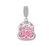 Breloque de sac vintage baroque, breloque pour bracelet, compatible avec le collier bracelet pandora