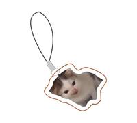 Breloque de téléphone mignonne, sangle émoticône, accessoire de petite taille en acrylique pour chat et chien pour adolescents, détails décoratifs amusants, catégorie d'ornement de smartphone, adultes