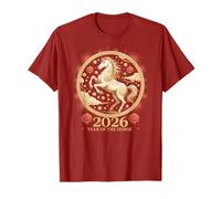 Breloque du Zodiaque Kawaii 2026 « Year of The Horse » T-Shirt