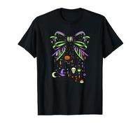 Breloque effrayante en Ruban avec nœud fantôme, tête de Mort, Chat, sorcière, Art d'halloween T-Shirt Graphique avec Valeur