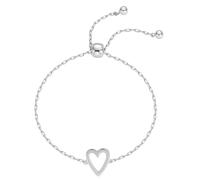 Breloque en acier inoxydable - Taille réglable - Pour peaux sensibles - Cœur creux, One Size, Comme décrit