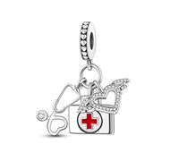 Breloque en argent 925 compatible avec les bracelets Pandora, Trollbeads, Chamilia, Biagi et beaucoup d'autres bracelets à breloques britanniques.