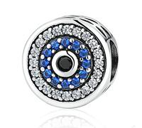 Breloque en Argent Sterling 925 Contre Le Mauvais œil pour Bracelet Pandora (A)