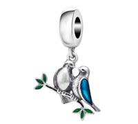 Breloque en argent sterling 925 en forme de cœur pour bracelet Pandora (A)