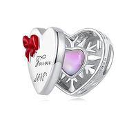 Breloque en argent sterling 925 pour bracelet et collier Pandora, oxyde de zirconium, boîte cadeau