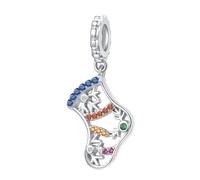 Breloque en argent sterling 925 pour fabrication de bracelets et colliers - Breloque colorée pour femmes, , anniversaires, Siehe Beschreibung, Argent, Voir description