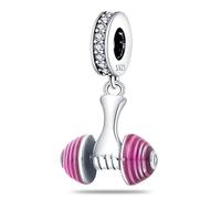 Breloque en argent sterling 925 pour fiançailles, mariage, demoiselle d'honneur, remise de diplôme, bébé, anniversaire, compatible avec les bracelets à breloques Pandora Moments, Métal Argent sterling