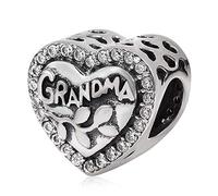 Breloque en argent sterling 925 pour grand-mère avec inscription « My Love » pour bracelet Pandora