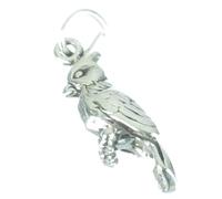 Breloque en argent sterling oiseau cardinal .925 x 1 Breloques oiseaux cardinaux