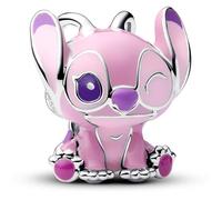 Breloque en argent sterling - PANDORA - Disney Lilo et Stitch Angel - Compatible Moments - 9,5x13,1x12,9 mm