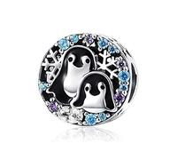 Breloque en forme d’animal, en argent sterling, tendance, pour bracelets Pandora, pingouin