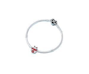 Breloque en forme de chat porte-bonheur Maneki Neko en argent sterling - Cadeau du Nouvel An chinois - Compatible avec la plupart des bracelets à breloques