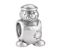 Breloque en forme de clown mignon pour bracelets Pandora en argent sterling 925 véritable - Boîte cadeau Happy Birthday, One Size, Métal, Pas de pierre précieuse