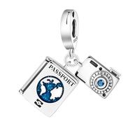 Breloque en forme de cœur en argent avec croix pour bracelet Pandora, gâteaux au chocolat, ailes d'ange, cœurs, cadeaux pour femme, fête des mères, Noël, anniversaire