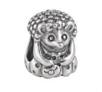 Breloque en forme de hérisson pour bracelets Pandora en argent sterling 925 véritable - Boîte cadeau Happy Birthday, One Size, Métal, Pas de pierre précieuse