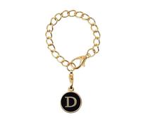 Breloque en forme de lettre pour tasse avec nom et lettre d'identification - Cadeau attentionné - Cadeau de Saint-Valentin ou d'anniversaire - Noir - Café personnalisé, taille unique, Alliage