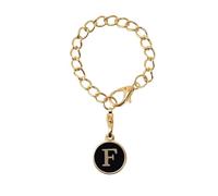 Breloque en forme de lettre pour tasse avec nom et lettre d'identification - Cadeau attentionné - Cadeau de Saint-Valentin ou d'anniversaire - Noir - Café personnalisé, taille unique, Alliage