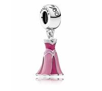 Breloque en forme de robe de princesse Disney pour bracelets Pandora pour femme et fille