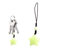 Breloque en forme d'étoile pour téléphone portable, pendentif unique qui brille dans le noir, pendentif amusant pour téléphone portable, belle décoration de sac de téléphone, lanière, porte-clés