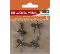 Breloque en métal Danseuse Bronze