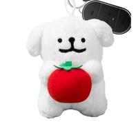 Breloque en peluche pour sac à dos en forme de chien, chiot Hold Tomates Sac à dos Pendentif - animale remplie créative Sac mignon Matériau en peluche est une bonne durabilité et une texture