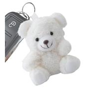 Breloque en peluche pour sac à main - Porte-clés en peluche douce, joli ornement suspendu | Clip en peluche d'ours miniature, accessoire portable pour sac, sac à dos, décoration pour clés de voiture