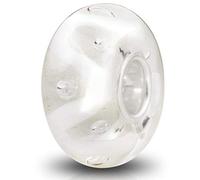Breloque en verre de Murano authentique en argent sterling 925 avec cœur rouge fleur rose cœur blanc jaune pour bracelet de style Pandora pour femme, cadeau d'anniversaire de mariage, 7.2mm x 14.1mm