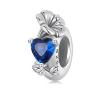 Breloque espaceur en argent sterling 925 avec clip stoppeur fleur maman pierre de naissance DIY femme amour famille Noël pour bracelet à breloques Pandora, taille unique, Argent sterling, Zircone