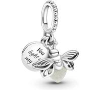 Breloque Firefly You Light Up My Life en argent sterling 925 compatible avec les breloques Pandora et beaucoup d'autres bracelets à breloques britanniques.