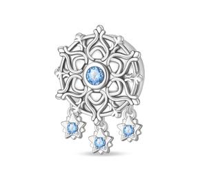 Breloque fleur de glace, breloque bracelet perlée, convient aux bracelets de 3 mm à 4,5 mm