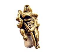Breloque grenouille en laiton avec résistance industrielle de 250 kg - Paracorde pour déclaration de mode pratique - Collier en laiton pour l'extérieur, taille unique, Comme décrit, Comme décrit.