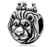 Breloque lion en argent sterling 925 avec animal pour bracelet Pandora (A)