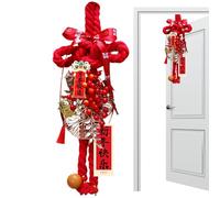 Breloque Noeud Chinois | Ornement Festif à Breloque et Glands 2026 - Ornament à Cordon Noué de l'Année du Cheval,pour Mur Porte Fenêtre Séjour Fête Pendaison Maison