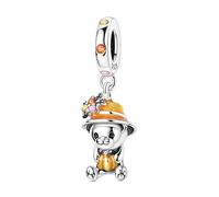 Breloque ours citrouille, breloque pour bracelet, compatible avec le collier bracelet pandora