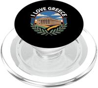 Breloque panoramique Parthénon « I Love Greece » PopSockets PopGrip pour MagSafe