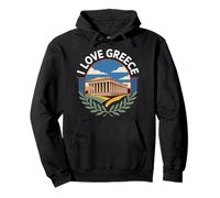 Breloque panoramique Parthénon « I Love Greece » Sweat à Capuche