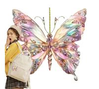 Breloque papillon attrape-soleil pour voiture, ornements papillon pour arbre - Décoration à paillettes 2D - pour sac à main, porte de maison, rétroviseur, étudiant