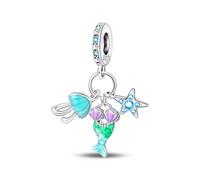 Breloque pendentif journal de la mer profonde, breloque pour bracelet, compatible avec le collier bracelet pandora