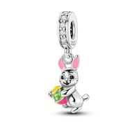Breloque pendentif lapin, breloque bracelet perlé, convient aux bracelets de 3 mm à 4,5 mm